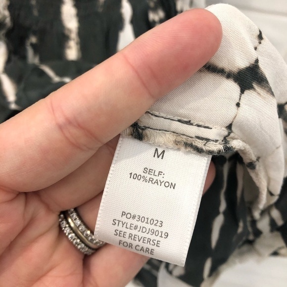 PROMESA TIE-DYE WOVEN MIDI W/DRAWSTRING DRESS - Picture 7 of 8